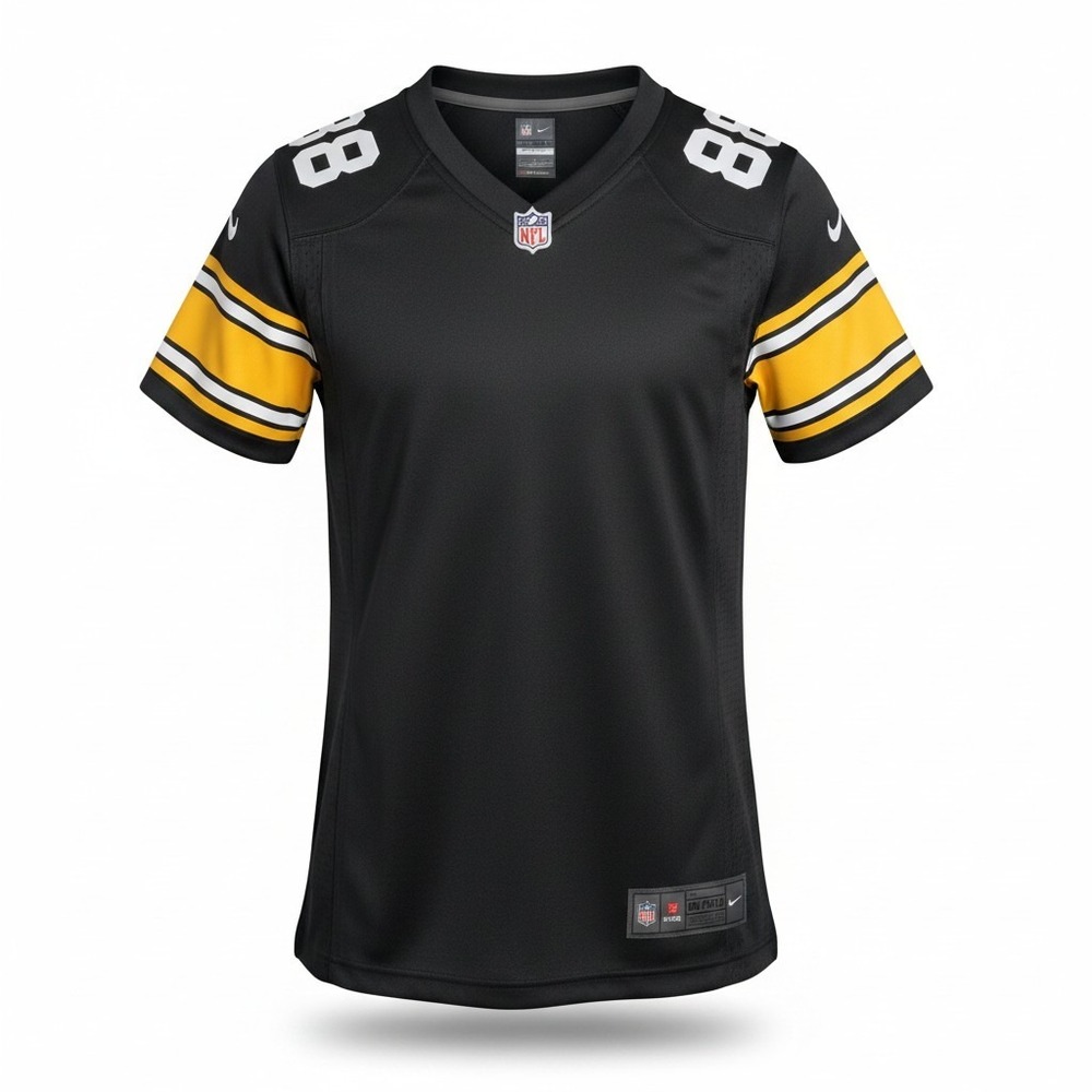 Nike Pittsburgh Steelers NFL Jersey Womens Small Black Hines Ward 86 Football